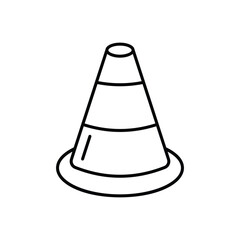 Traffic Cone Icon vector stock illustration