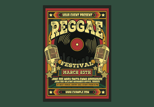 Reggae Music Flyer