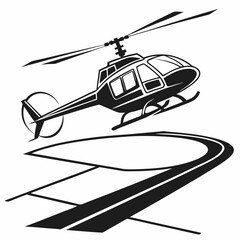 helicopter vector illustration