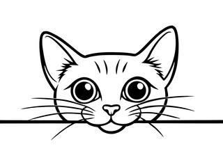 vector illustration of a cat