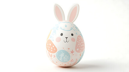 Fototapeta premium A pastel colored easter egg holder