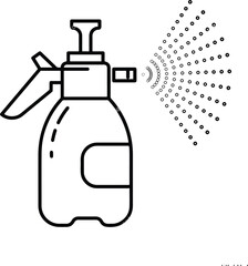 Hand sprayer with pump isolated line