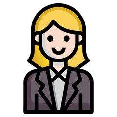 Corporate Woman Icon