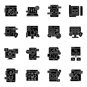 Set of Artwork Solid Icons

