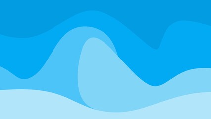 Soft abstract blue waves gradient create a calm and modern visual depth