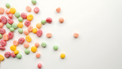 Obraz premium Colorful Hard Wax Candles – Variety of Vibrant Solid Candles