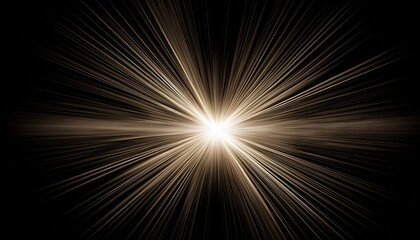 Obraz premium Light beam isolated on black background