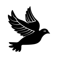 dove on white background art 