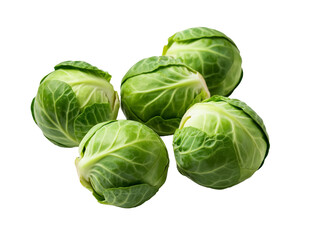 Fototapeta premium White cabbage on a transparent background, generated by AI.