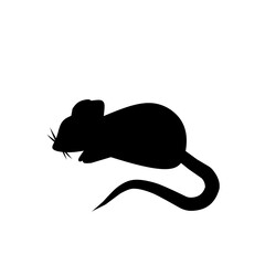 silhouette of a mouse