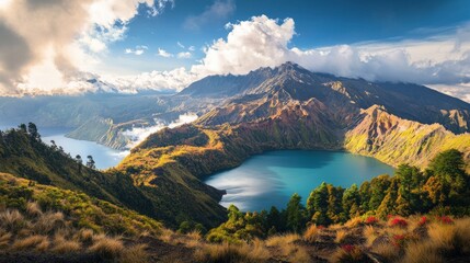 the charm of the beauty of the mountain and its surroundings