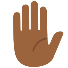Fototapeta premium Raised Hand (Medium-Dark Skin) 