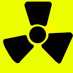 radiation warning sign