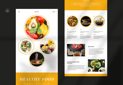 Healthy Food News Letter Template