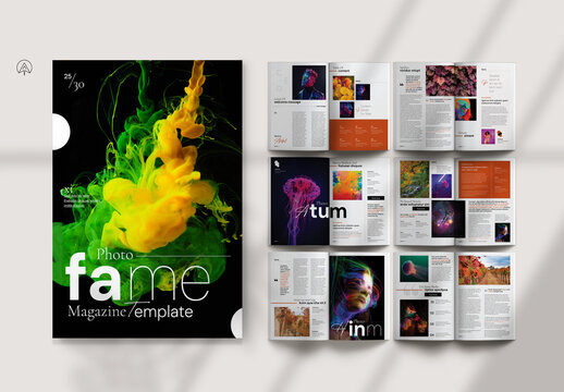 Photo Frame Magazine Template