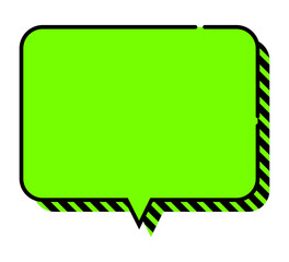 Fototapeta premium ポップな吹き出し単体 立体的 ベクターデータ チラシ・雑誌・Web・動画素材 グリーン