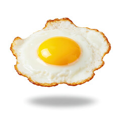 fried egg on a white background