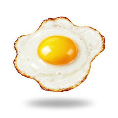 fried egg on a white background