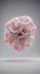 Organic abstract structure alien cell structure amorphous biomorphic form
