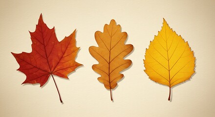 Obraz premium Autumn's Ember Trio AI Generated