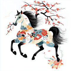 イラスト素材　馬