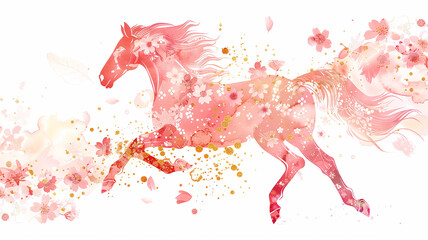 イラスト素材　馬