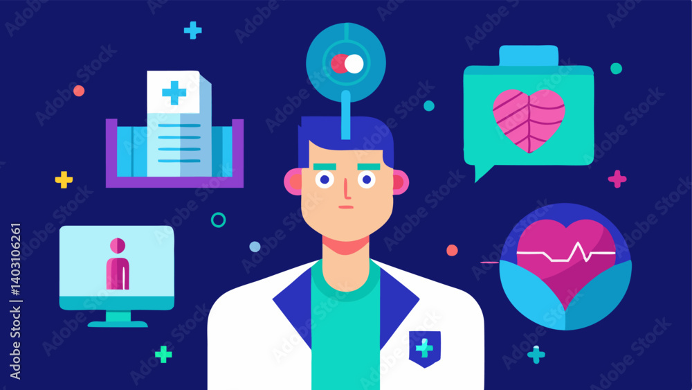 Poster these illustrations can be visually engaging and informative highlighting the importance of 3d imagi