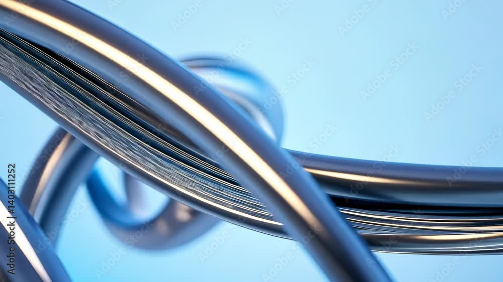 Aufkleber and metallic stream flowing projects creating a design, abstract background and elegant dynamic perf