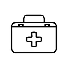 Fototapeta premium Minimalist First Aid Kit Design for Health and Safety Themes