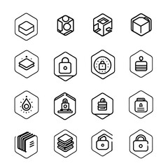 セキュリティとデータ保護のアイコンセット｜Security and Data Protection Icon Set