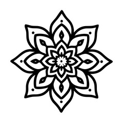 Downloadable floral pattern vector art perfect for backgrounds and coloring pages and more uses, mandala vector design