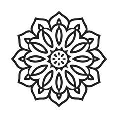 Downloadable floral pattern vector art for creative projects and graphic illustrations usage now, mandala vector design