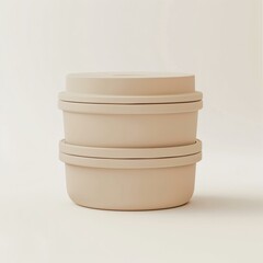 Stackable pastel food containers for meal preparation and organized kitchen storage