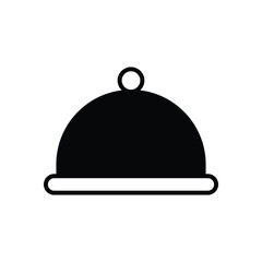 Food Tray Icon Vector Stock Illustration