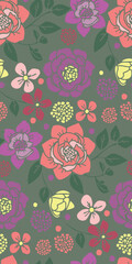 Vintage Botanical Seamless Pattern vector