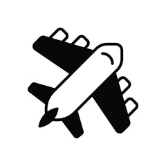 Airplane Icon Vector Stock Illustration