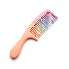 plastic comb isolated on white
