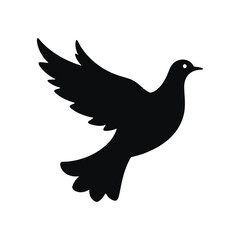 Dove Bird Silhouette Vector illustration