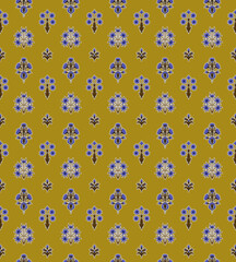 Beautiful Mughal art textile design pattern with beautiful colours for digital print	