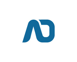 AO Logo design vector template. AO