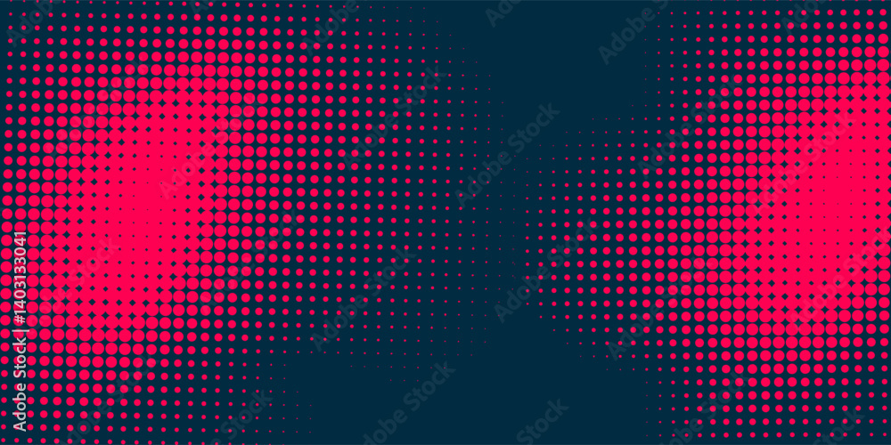 Poster dots halftone orange color pattern gradient texture with technology digital background. dots pop art