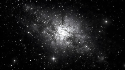 Fototapeta premium A stunning view of the triangulum galaxy against a starry night sky in outer space