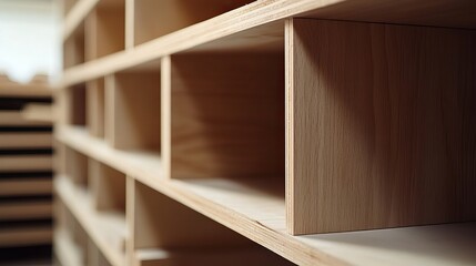 Carpenter assembling a bookshelf. Featuring woodworking and shelf assembly