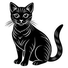 Download Cat  Silhouette Vector Art And Illustration  Svg File For Design.