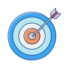 darts target icon, darts target vector illustration-simple illustration of darts target, perfect for darts target logos and icons