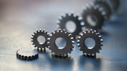 transformation adaptation business abstract digital gears and graphs evolving within a corporate setting, symbolizing the adaptation of business strategies through the integration of innovation and