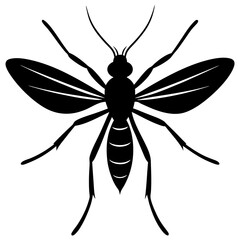 Gnat silhouette vector illustration 