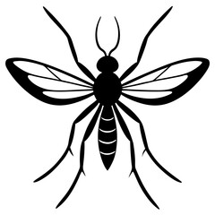 Gnat silhouette vector illustration 