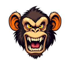 Fototapeta premium animals cartoon vector illustration ape monkey art drawing 