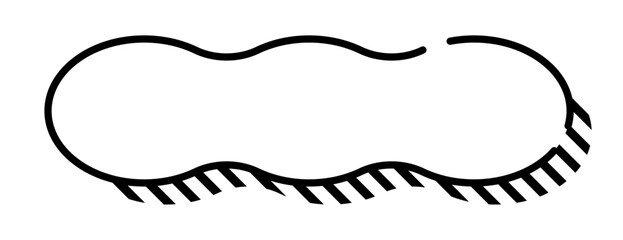 ポップな吹き出し単体 立体的 ベクターデータ チラシ・雑誌・Web・動画素材 ホワイト